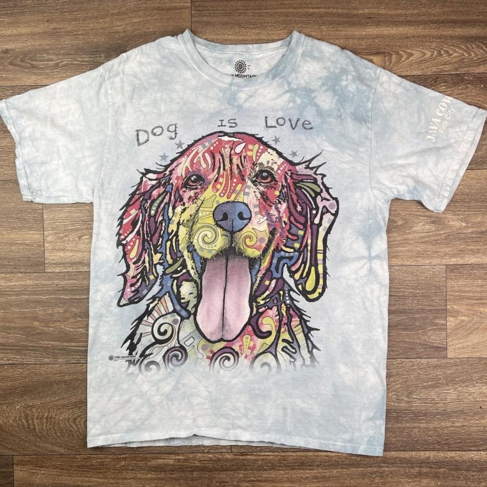 The Mountain T-Shirt Dog Is Love Mens Size L